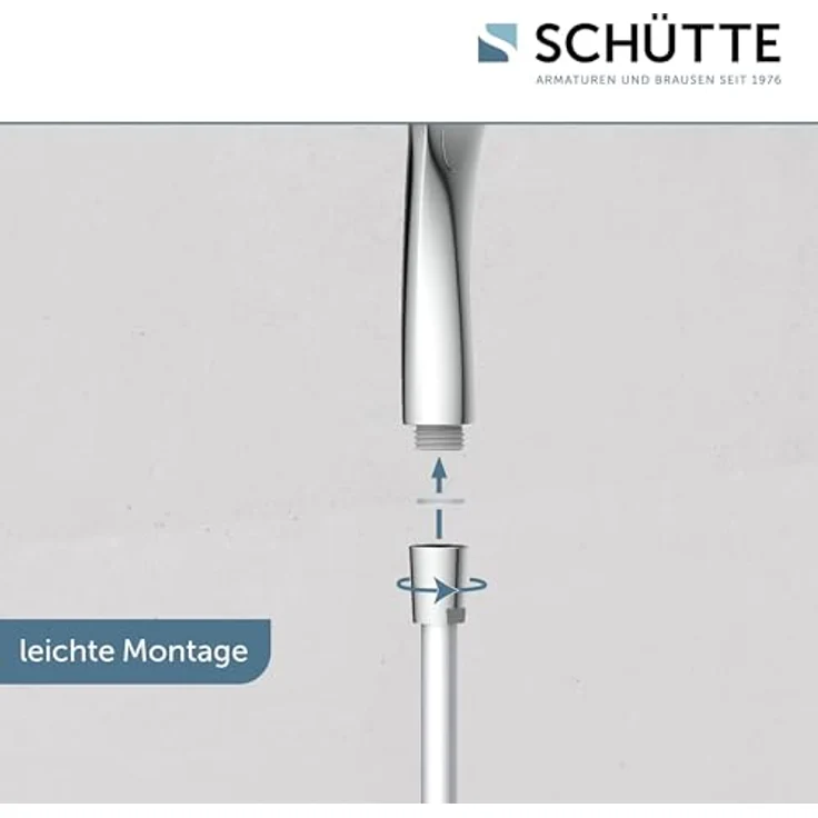 Schütte Handbrause CAPRI, Duschbrause, 3-fach verstellbar, Antikalk, wassersparend – Bild 7