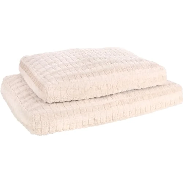 Flamingo Verona Kissen, rechteckig, beige, 80 x 60 cm, waschbar, Antislip, stilvolles Design, perfekte Ergänzung zum Hundebett – Bild 2