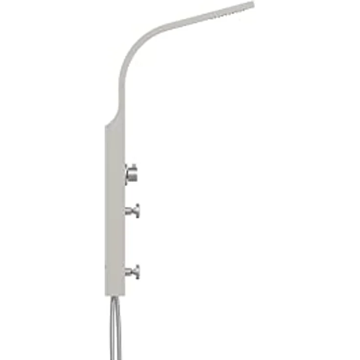 SCHÜTTE Sansibar 60085 Edelstahl Duschpaneel ohne Armatur, Duschsystem mit Regendusche, Wandhalterung und Handbrause, Komplettes Duschbrause Set für die Dusche – Bild 2