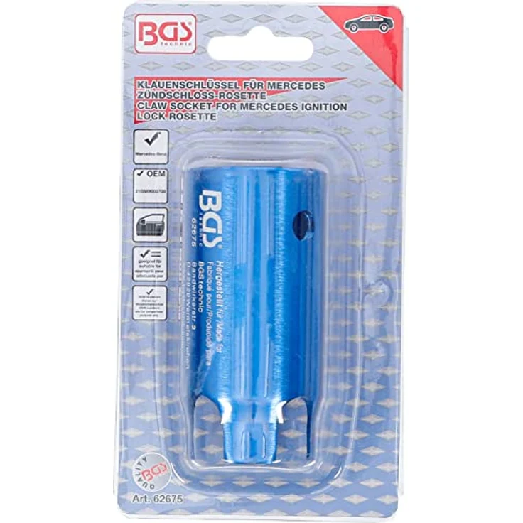 BGS technic Bohrer- und Bitset 62675, Zündschloss-Demontageset geeignet für Mercedes-Benz Modelle – Bild 4