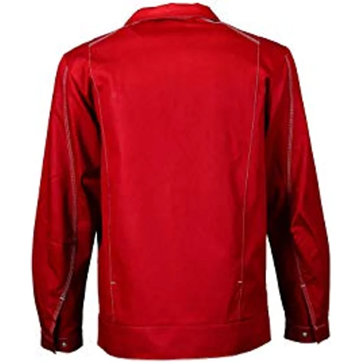 KÜBLER Workwear KÜBLER ORGANIQ Arbeitsjacke rot, Größe 102, Herren-Arbeitsjacke aus Baumwolle, bequeme Arbeitsjacke – Bild 3