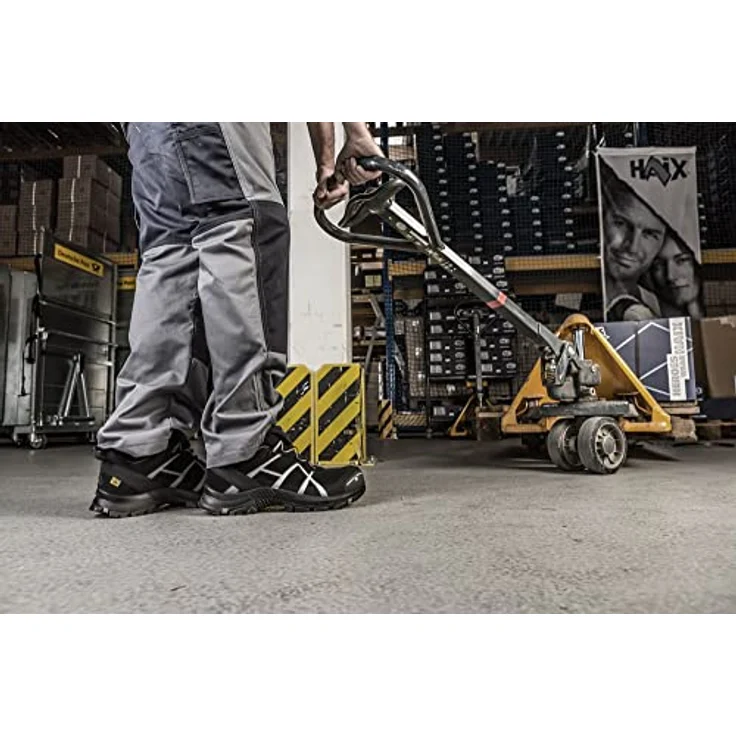 HAIX Black Eagle Safety 41.1 Low Arbeitsschuh, Sicherheitsklasse S1P, glasfaserverstärkte Zehenschutzkappe, metallfreier Durchtrittschutz, schwarz – Bild 5
