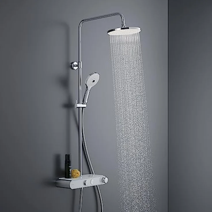 Duravit Duschsystem, moderne Duschinstallation mit EasyClean-Funktion, Sicherheits-Thermostat und drei Strahlarten – Bild 9