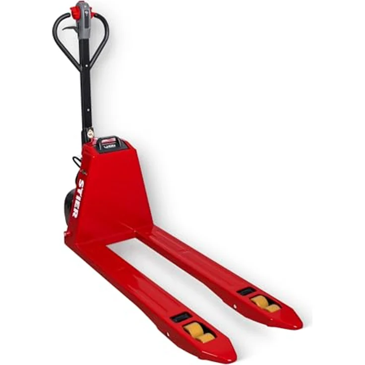 STIER Elektro-Handhubwagen SPT-15, Tragkraft 1500 kg, Gabellänge 1150 mm, Fahrmotorleistung 0,65 kW, ergonomischer Griff, Schleichfahrt-Modus, robustes Design – Bild 1