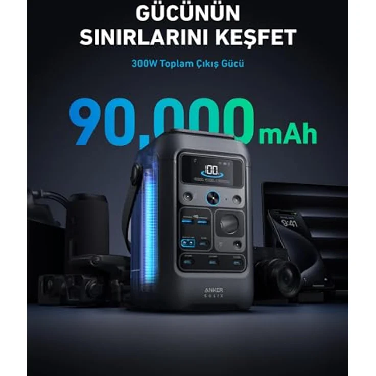 Anker SOLIX C300X DC Power Station mit PS60 Faltbare Solarpanel, effizienter Energievorrat – Bild 2