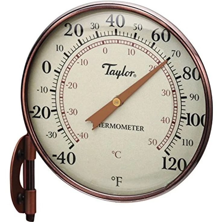 Taylor Precision Products 481CR Zifferblattthermometer, 10,8 cm, Kupfer – Bild 1