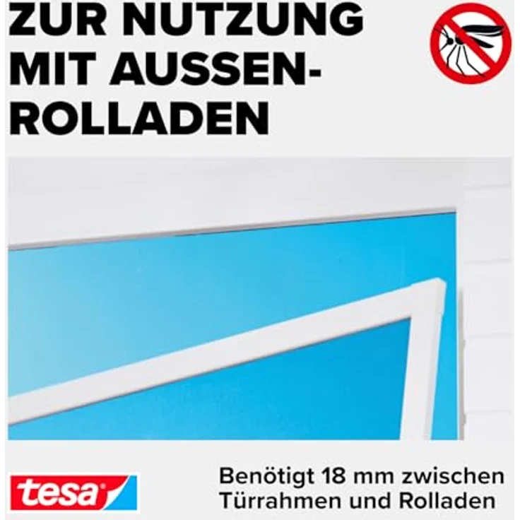 tesa Fliegengitter Adapter-Set für ALU-Türen, anthrazit – Bild 5