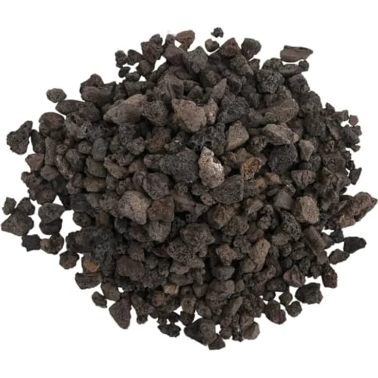 vidaXL Lavagranulat, Lavastein Biologische Filter, Multifunktional Lavamulch für Aquarium Landschaftsbau, Vulkangestein Garten Deko Steine, Schwarz 10 kg 1-2cm – Bild 4