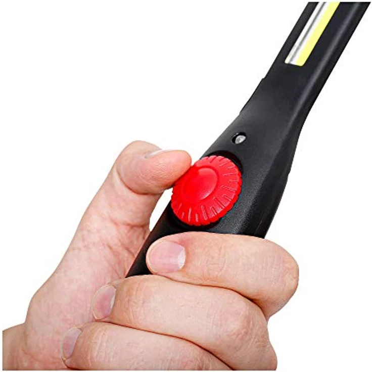 STIER Akku LED Werkstattleuchte, 600 Lumen, tageslichtweiß, verstellbar mit Magnet, Stablampe Kfz, Inspektionsleuchte, 2200 mAh Akku – Bild 5