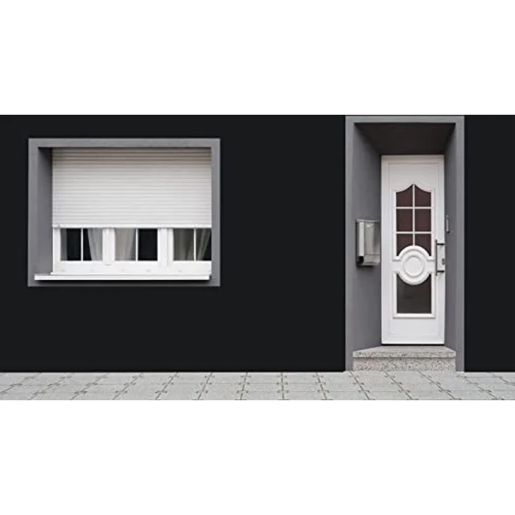RyFo Colors Silikonharz Fassadenfarbe Lotuseffekt Trend Schwarz 3l - bunte Fassadenfarbe, weitere Grau Farbtöne und Größen erhältlich, Deckkraft Klasse 1 – Bild 3