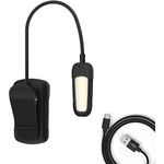 Ansmann 1600-0531 Clip-Light, mobile Kleinleuchte LED mit 9 starken LEDs, 3 Helligkeitsmodi, USB Typ-C Aufladung, schwarz