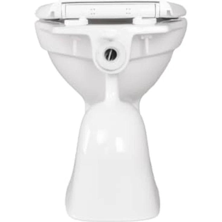 Belvit Tiefspül-WC BV-SW4001-T+BV-D0400, Stand WC mit Taharet/Bidet Funktion, Senkrechter Bodenabgang, Weiß – Bild 8