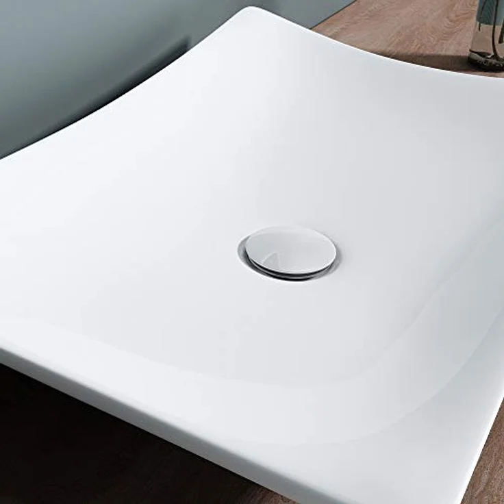 Sogood Brüssel910 Aufsatzwaschbecken, Keramik, weiß inkl. Nano-Versiegelung – Bild 5