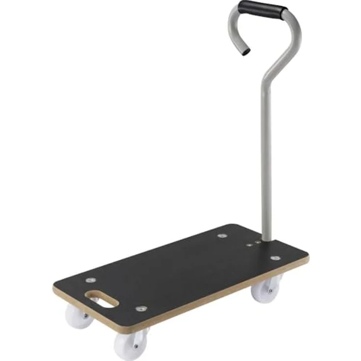 Toolcraft TO-9972441 Transportroller, Spanplatte mit 250 kg Traglast, 4 schwingungsgedämpfte Lenkrollen, rutschfeste Oberfläche – Bild 1