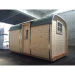 JVmoebel Gartenhaus Camping Platz Schlafplatz Haus Campingfass Ferienhaus Hütte, BxT: 2.3x4 cm, (1x Gartenhaus), Made in Europa