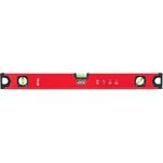 4K5 Tools Rechteckprofil Wasserwaage TRI (Länge 80 cm, Horizontal-, Vertikal- und 45°-Libelle, Endkappen stoßgedämpft / gummiert, Aluminiumprofil)