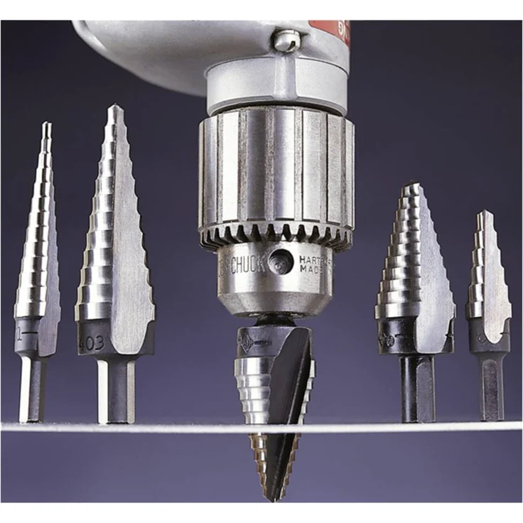Klauke 52084132 Metall-Spiralbohrer, Stufenbohrer 30,5mm, 7 Stufen (Pg7 - Pg21)