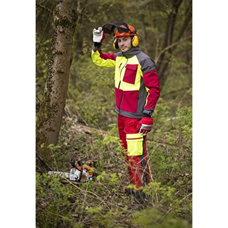 Watex Forest Jack Red, Arbeitsjacke Softshell, atmungsaktiv und winddicht, Größe 3XL – Bild 4