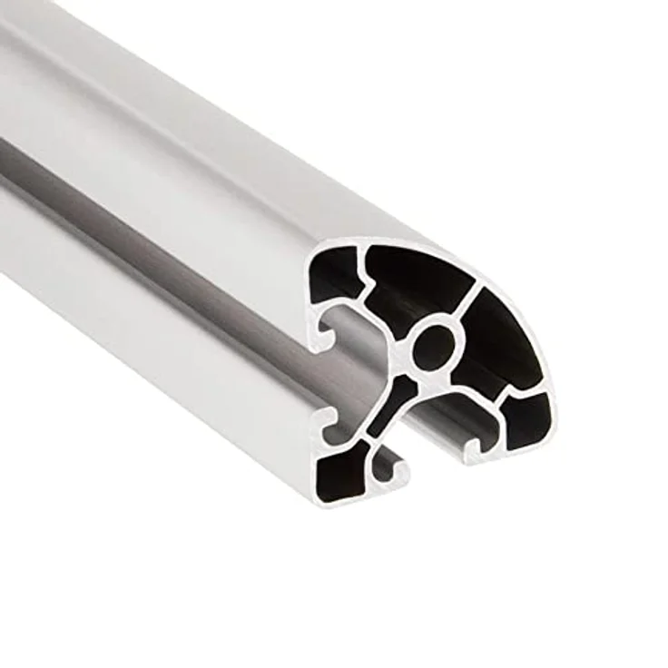 SCHMIDT systemprofile 2000mm Aluminium Profil 40x40mm Nut 8 Eckprofil Rund eloxiert 4040 Alu Konstruktionsprofil Aluprofil 2m – Bild 3
