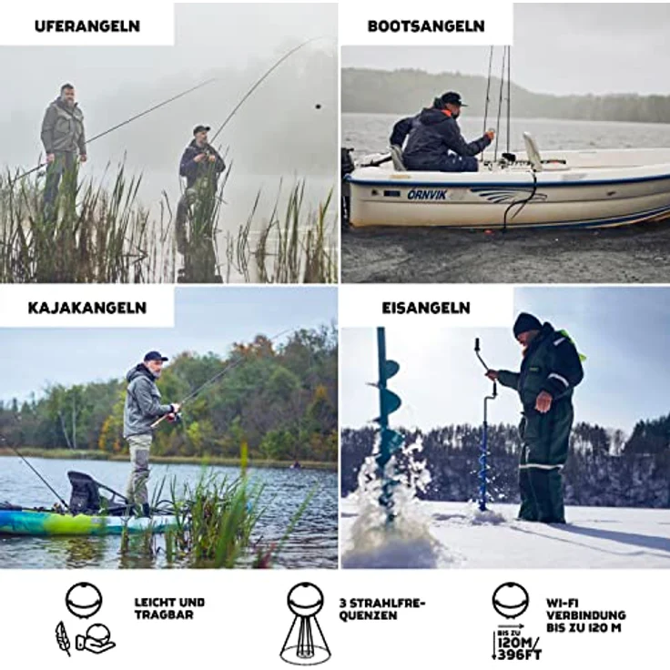 Deeper Chirp+2 - Auswerfbarer GPS Fischfinder, fürs Bootangeln, Eisfischen, Uferangeln | Auswerfbares Echolot mit benutzerfreundlicher kostenloser App - Preisvergleich – Bild 3