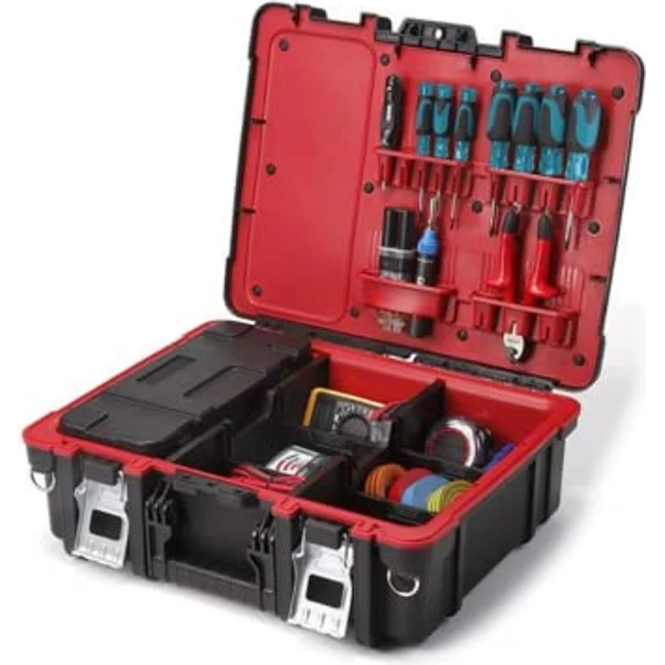 Keter 220232 Werkzeugkasten Technican Box, Schwarz 47 cm – Bild 2