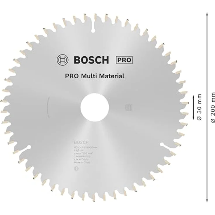 Bosch Professional Kreissägeblatt (für Multi Material, AußenØ: 200 mm, Bohrung: 30 mm, Zubehör für Kreissägen) – Bild 3