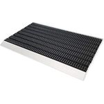 ASTRA Fußabstreifer Super Brush – Fußmatten für den Außenbereich – extrem strapazierfähige Türmatte – wetterfeste Türvorleger – 40x60cm, grau