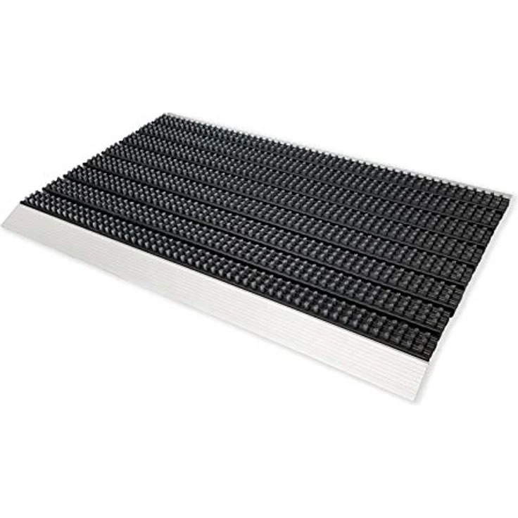 ASTRA Fußabstreifer Super Brush – Fußmatten für den Außenbereich – extrem strapazierfähige Türmatte – wetterfeste Türvorleger – 40x60cm, grau – Bild 1