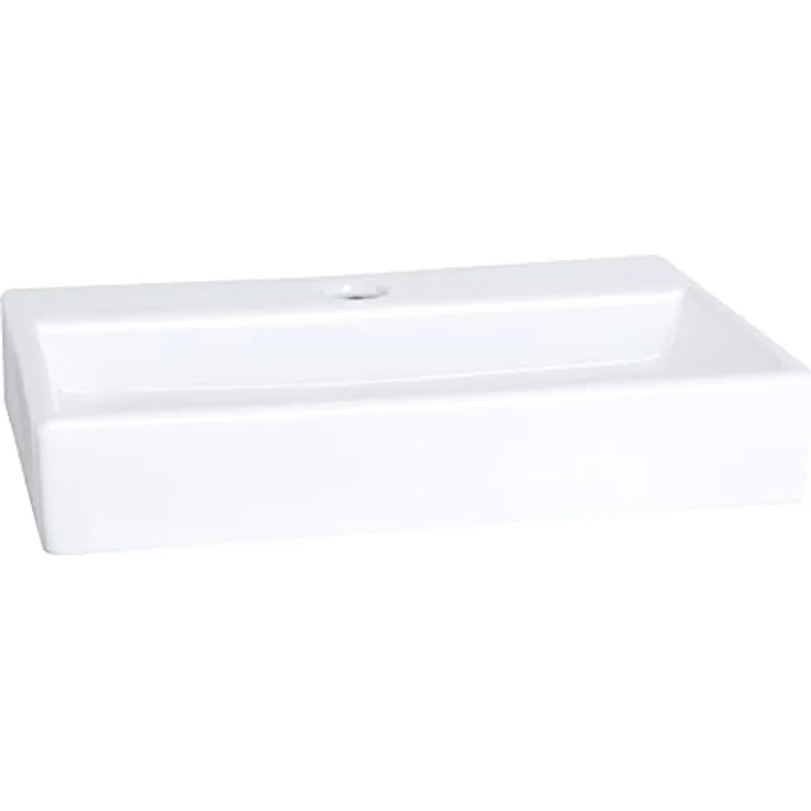 Differnz Flat Waschbecken-Set, kompakte Waschschüssel 38x24x7 cm für moderne WC-Räume – Bild 2