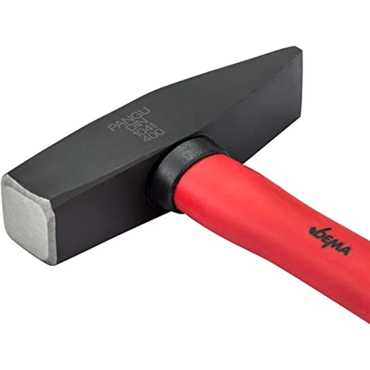 DEMA Schlosserhammer 400g mit Fiberglasstiel, vielseitiger Dachdecker- und Zimmererhammer, Kopfbreite 2,5 cm – Bild 3