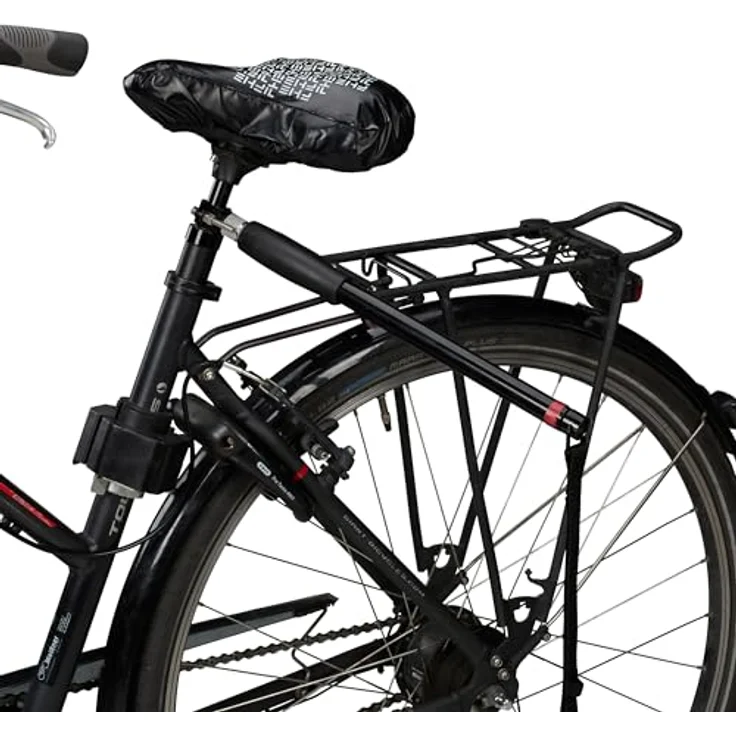 relaxdays Fahrradleine für Hunde mit Abstandshalter, Stahl, Schwarz - flexible Leine für sicheres Führen beim Fahrradfahren – Bild 7