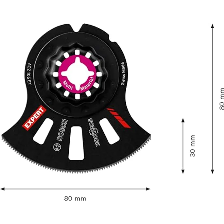 Expert MultiMaterial Segment Blade (Segmentsägeblatt) ACZ 105 ET Blatt für Multifunktionswerkzeuge, - Preisvergleich – Bild 3