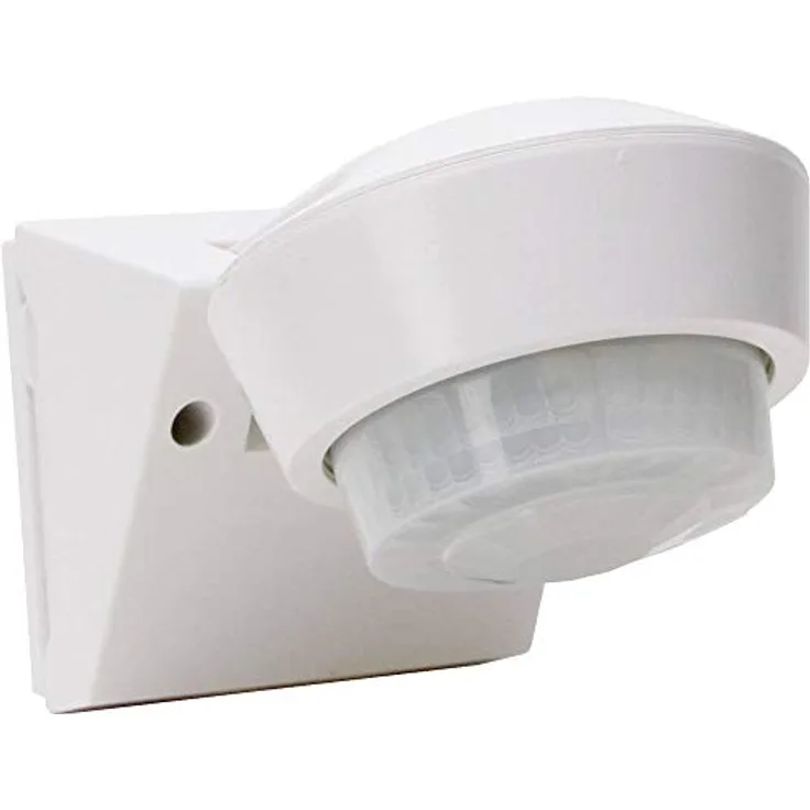 Kopp Aufputz Bewegungsmelder IP55, 240° Erfassungsbereich, 16 m Reichweite, einstellbare Sensitivität, drehbare Erfassungslinse