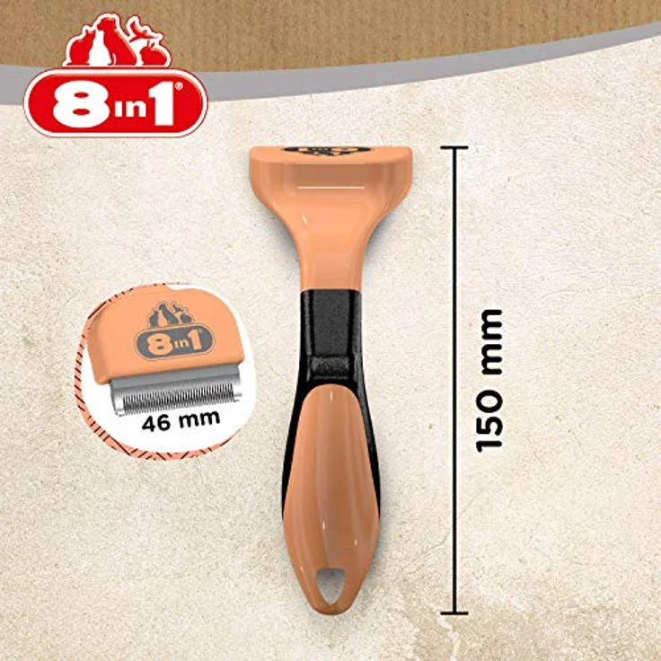 8in1 Coat DeShedder - Unterfellbürste für Katzen aller Größen, für Kurzhaar und Langhaar geeignete Katzen-Bürste – Bild 5