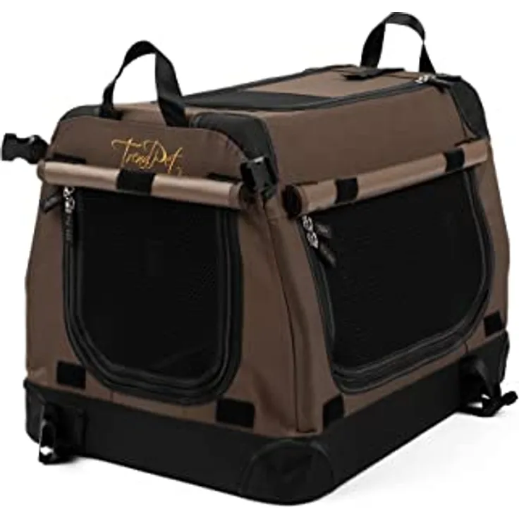 TrendPet TPX50-Pro - Leichte, Faltbare Hundebox mit Aluminium Rahmen