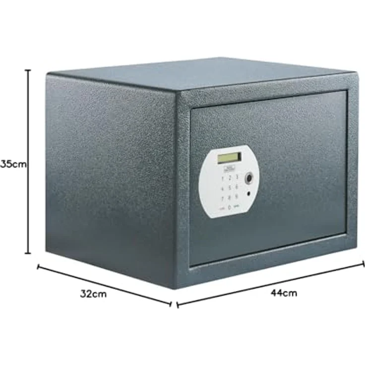 BURG-WÄCHTER Möbeltresor mit elektronischem Zahlenschloss und Fingerabdruck, Inkl. Fachboden, Zur Wand- und Bodenbefestigung, 40,3 l, 19,2 kg, Pure-Safe PS 130 E FP, anthrazit – Bild 2