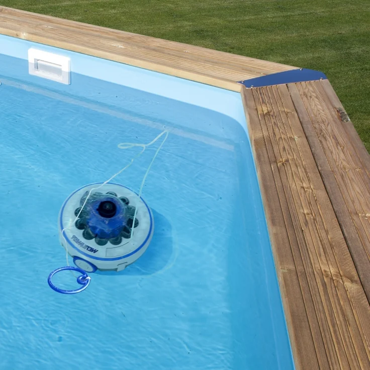 Gre Poolroboter mit aufladbarer Batterie, Pools bis 7 x 5 m, 36 m³/h Filterleistung, 26 W, 16 m/min, 3,7 kg Poolboden kabellos – Bild 4