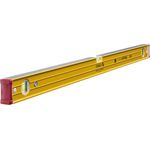 STABILA Wasserwaage Type 96-2, 100 cm, extrasteifes Alu-Profil, 1 Horizontal-Libelle, 2 Vertikal-Libellen, stoßdämpfende Endkappen, integrierte Rutsch-Stopper, Made in Germany