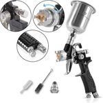 STAHLWERK LVLP Lackierpistole SG-125 ST mit 0,8 mm Düse und 125 ml Fließbecher, Profi Spritzpistole - Sprühpistole - Spraypistole