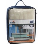 NESLING Coolfit Balkonverkleidung 80x500 cm, altweiß Bezug aus HDPE, 285g/m² in altweiß, inkl. Montagematerial