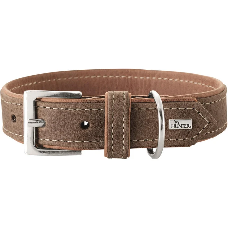 Hunter Hunde-Halsband Porto tabak-cognac L-XL – Bild 1