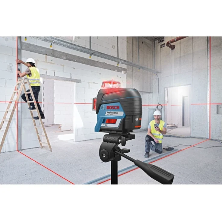 Bosch Professional 12V System Linienlaser GLL 3-80 C (1x Akku 12V, Halterung BM 1, m. App-Funktion, roter Laser, max. Arbeitsbereich: 30 m, Tasche, in L-BOXX) 0601063R02 – Bild 3