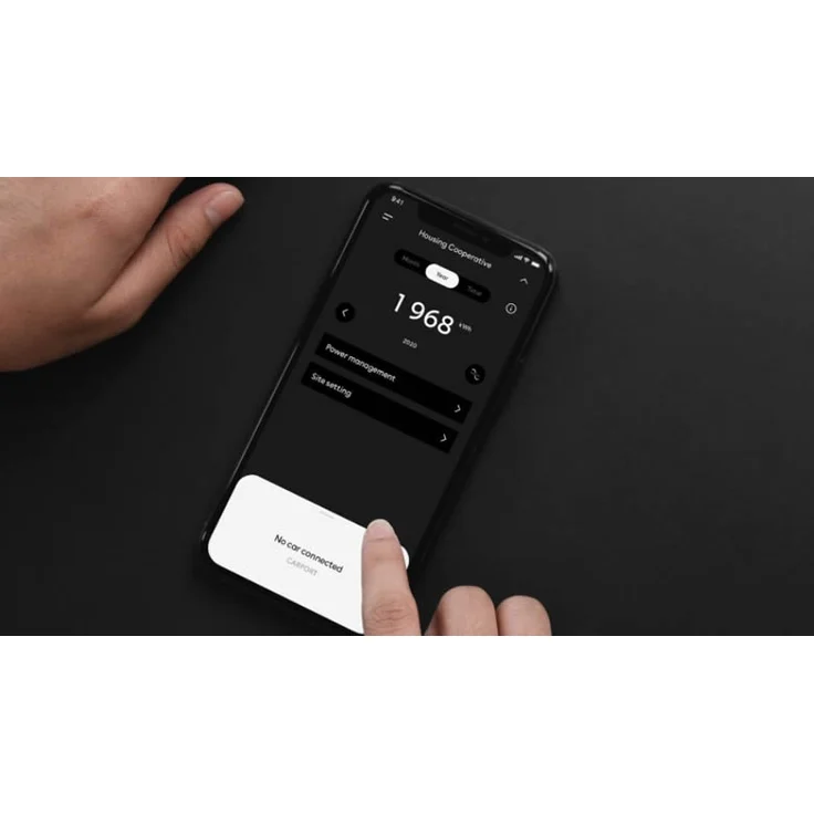 Easee Home Wallbox, schwarz, 22 kW, Typ 2 Stecker, 230 V AC, mit Ladesteckdose, RFID, App, Energiezähler – Bild 8