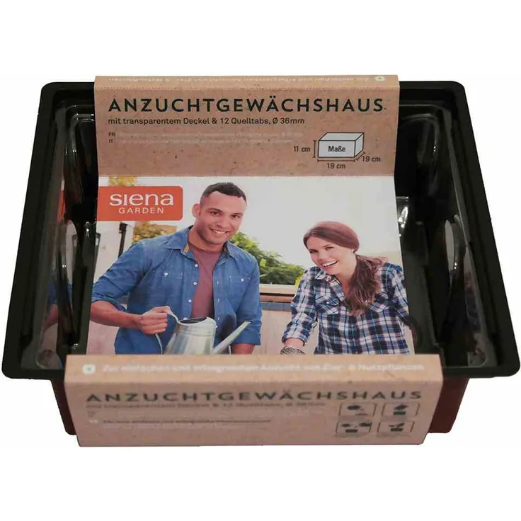 Mini-Gewächshaus inkl12 Tabs +Anzuchthaube Pflanzen Garten Blumen Balkon NEU TOP