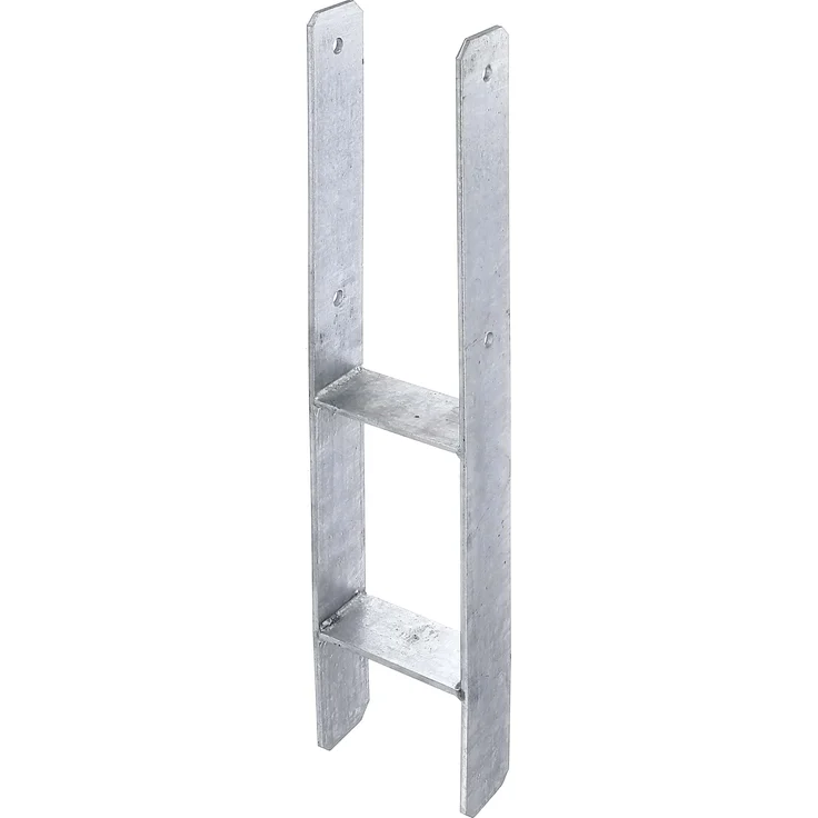 Alberts H-Pfostenträger | feuerverzinkt | lichte Breite 121 mm | Gesamthöhe 600 mm | Materialstärke 5 mm 
(203948) – Bild 4