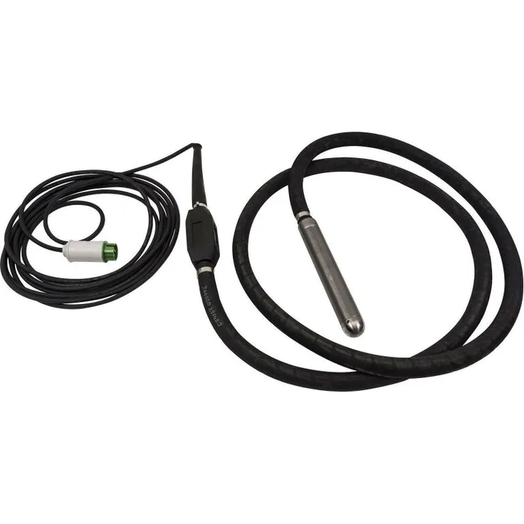 Elmag Hochfrequenz Innenrüttler für den Anschluß an Umformer Serie HFUE und HFUM, Ø38mm, 5m Schlauch, Flaschenlänge 320mm, 42V / 200 Hz / 6A, thermischer Überlastschtuz
