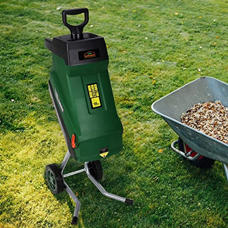 Gardebruk Messerhäcksler 2400W elektrisch max. 45mm Aststärke 2x 50L Beutel Gartenhäcksler Häcksler Schredder – Bild 6