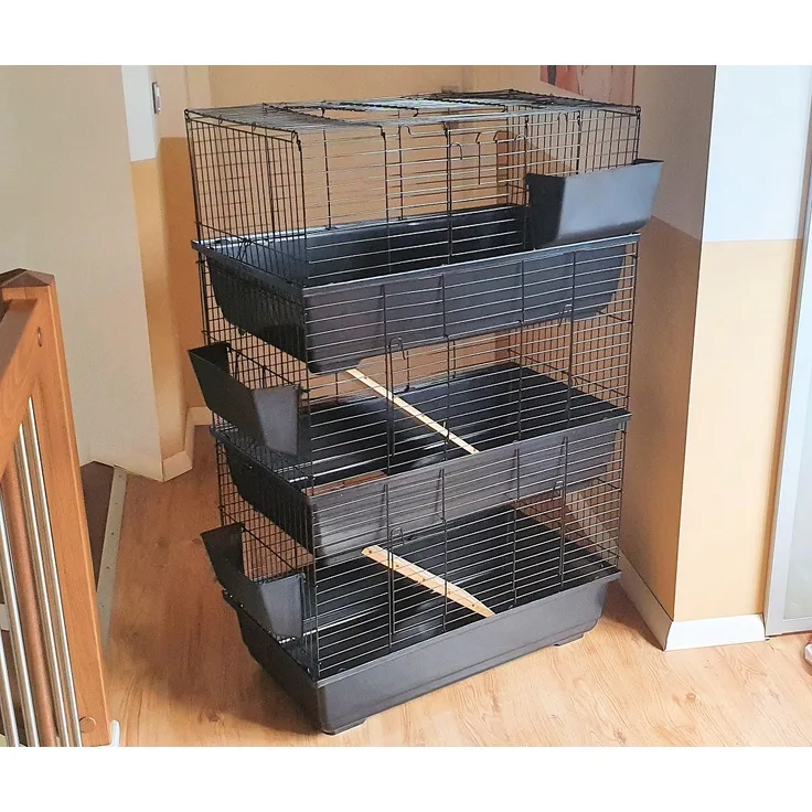 MyPets® Nagerkäfig TOWER CAGE 3-Stöckig Hamsterkäfig Käfig Voliere Hamster