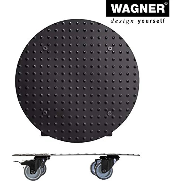 Multi Roller MR 7006, Ø 38 x 7,5 cm, softe Rollen Ø 50 mm, Gleitlager, 2 Bremsen, Alu Riffelblech, Tragkraft 150 kg – Bild 5