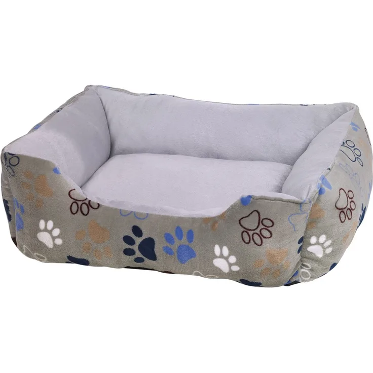 Nobby Komfortbett eckig Classic LISSI hellgrau, 80 x 70 x 22 cm